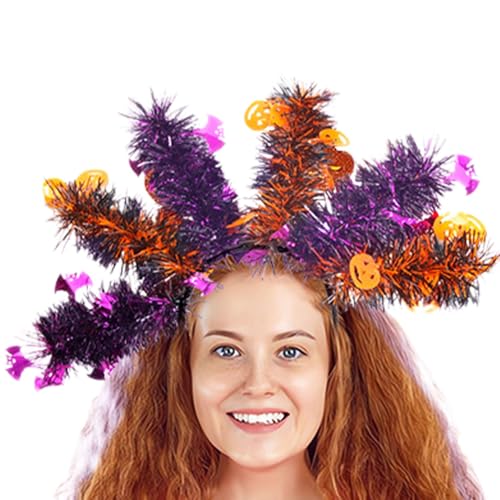 Nbhuiakl Halloween- -Stirnband, Halloween-Haarband, Halloween-Kostüme mit bunten Wollstreifen - Bonboniere Halloween-Zubehör für Erwachsene Cosplay Dress Up Nbhuiakl Halloween- -Stirnband, Halloween-Haarband, Halloween-Kostüme mit bunten Wollstreifen - Bonboniere Halloween-Zubehör für Erwachsene Cosplay Dress Up von Nbhuiakl