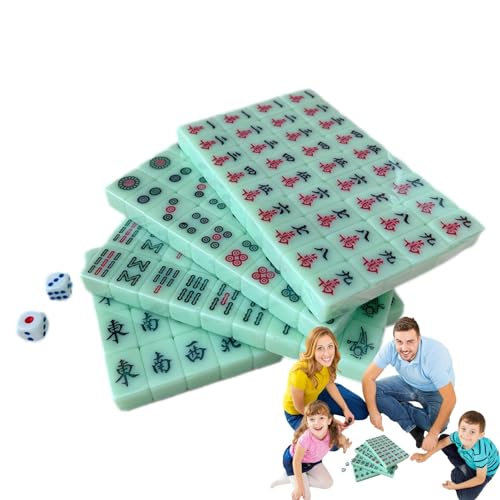Nbhuiakl Mahjong Spiel, Mahjong Spielset, traditionelles Amine-Spielset, Mahjong Karten Set leicht mit transparenten Gravuren, Mahjong für unterwegs, Mahjong Taschen-Set für Unterhaltung Nbhuiakl Mahjong Spiel, Mahjong Spielset, traditionelles Amine-Spielset, Mahjong Karten Set leicht mit transparenten Gravuren, Mahjong für unterwegs, Mahjong Taschen-Set für Unterhaltung von Nbhuiakl