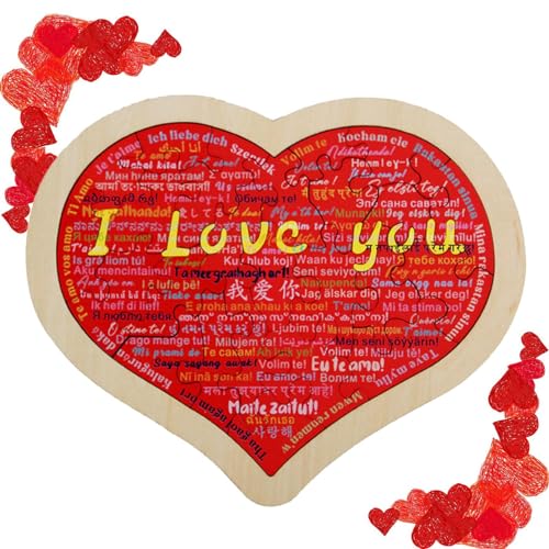 Puzzle zum Bauen eines Herzens, Puzzle in Herzform mit langlebigem Liebesblock aus Holz, Jubiläums-Puzzle in Herzform, einzigartiges romantisches Herz für Valentinstag für Spa-Anlässe Puzzle zum Bauen eines Herzens, Puzzle in Herzform mit langlebigem Liebesblock aus Holz, Jubiläums-Puzzle in Herzform, einzigartiges romantisches Herz für Valentinstag für Spa-Anlässe von Nbhuiakl