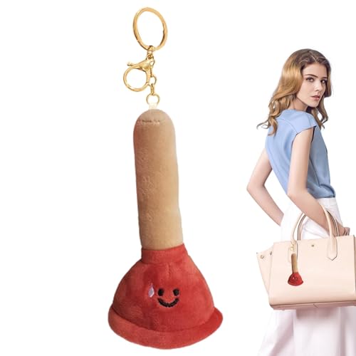 Schlüsselanhänger aus Plüsch, Schlüsselanhänger mit Plüschanhänger - Puppenkolben aus Plüsch in Cartoon-Form - Schlüsselanhänger mit Anhänger mit Details Schlüsselanhänger aus Plüsch, Schlüsselanhänger mit Plüschanhänger - Puppenkolben aus Plüsch in Cartoon-Form - Schlüsselanhänger mit Anhänger mit Details von Nbhuiakl