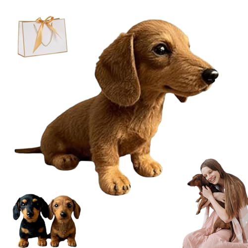 Nbzsmlkn Dachy 2.0 KI-gesteuerter Plüschhund, Der Dachy 2.0, Emotionale Heilung Auf Abruf, Dackel-Plüsch-Sofa-Ornamente Und -Dekorationen, Die Wohlige Umarmung (Brown) von Nbzsmlkn