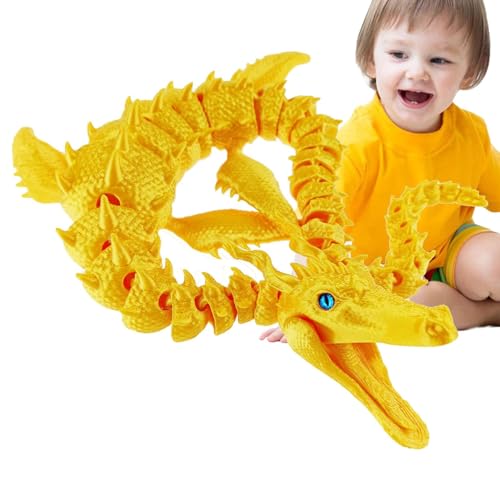 Neamou 3D-gedruckte Drachen, artikulierter Drache,Flexible3D-Drachen mit flexiblen Gelenken | Voll bewegliches 3D-gedrucktes Drachen-Zappelspielzeug für Erwachsene, Jungen und Kinder von Neamou