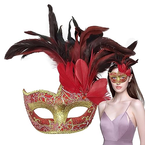Neamou Halbe Gesichtsbedeckung für Halloween-Kostüm,Halloween Gesichtsbedeckung - Karneval Halloween Gesichtsbedeckung für Maskerade, Gesichtsbedeckung für Cosplay von Neamou