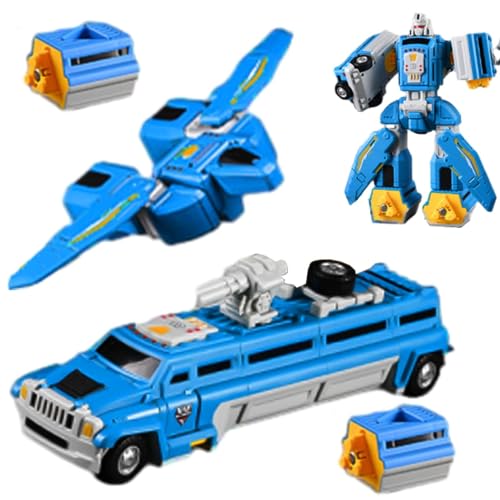 Neamou Magnetisches Transformationsspielzeug,Transformationsroboterspielzeug - Verwandelnde Roboterspielzeuge, Baufahrzeuge, magnetisch - 9-teiliges Baufahrzeug-Set, Montessori-Lernspielzeug für von Neamou