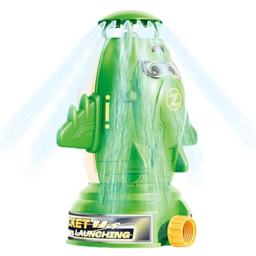 Neamou Raketensprinkler für Kinder, Kindersprinkler für den Garten | Niedlicher Raketen-Wassersprinkler für Kinder - Sommer-Wasserspielzeug für den Außenbereich, lustiger Gartensprinkler für Kinder von Neamou
