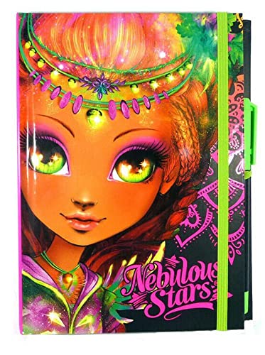 Nebulous Stars Hochwertiges schwarzes Notizbuch (Pink Hazella) von Nebulous Stars