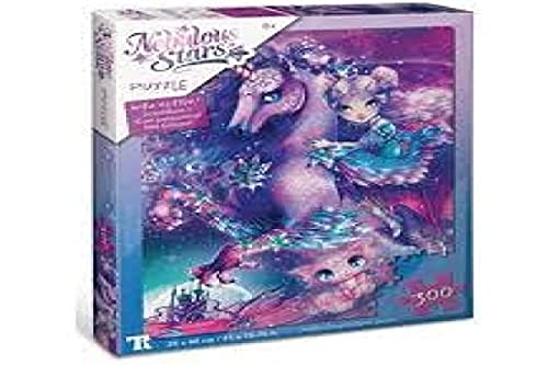 Nebulous Stars 11671 Glitter Puzzles 300 pcs-Nebulia & Horse, Purple, Pieces von Nebulous Stars