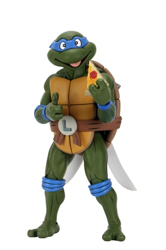NECA Teenage Mutant Ninja Turtles 1/4 Scale Leonardo Cartoon grün/blau, 100% Kunststoff von NECA