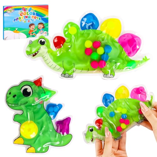 2 Stück Sensorische Spielzeug, Dinosaurier Farbsortierspielzeug, Anti Stress Spielzeug, Farbsortierspiel Montessori Spielzeug, Squishy Sensory Tubes Gefüllt, Fidget Toy für ADHS und Autismus 2 Stück Sensorische Spielzeug, Dinosaurier Farbsortierspielzeug, Anti Stress Spielzeug, Farbsortierspiel Montessori Spielzeug, Squishy Sensory Tubes Gefüllt, Fidget Toy für ADHS und Autismus von Necdeol