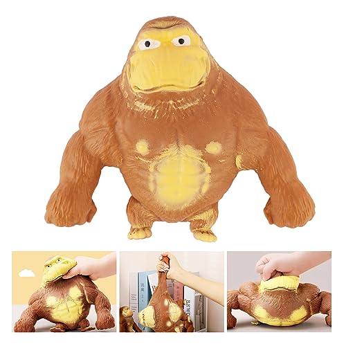 Gorilla Stress Toy, Squishy Monkey Toy, Gorilla Spielzeug zum Stressabbau, Gorilla-Stressabbau-Spielzeug, Anti-Stress-Spielzeug, Stressabbau Spielzeug für Kinder und Erwachsene von Necdeol