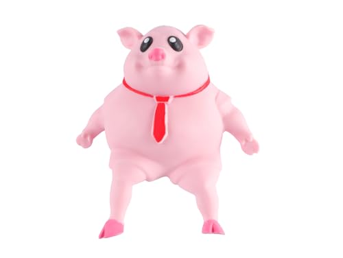Schweine-Quetschspielzeug, Stressspielzeug Rosa Schwein, Anti-Stress-Spielzeug, Anti-Angst-Reizbarkeits-Schweine-Spielzeug,Realistischer Anti-Crush für Baby Birthday Halloween von Necdeol
