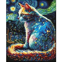 DIAMOND DOTZ - Diamond Painting Katze bei Nacht DIAMOND DOTZ - Diamond Painting Katze bei Nacht von Needle Art World
