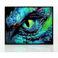 DIAMOND DOTZ - Diamond Painting Neon Drachenauge von Needle Art World
