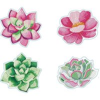 DIAMOND DOTZ - Diamond Painting Untersetzer Sukkulenten von Needleart World (Hong Kong) Ltd.