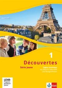 Découv. 1 Série jaune ab Kl. 6/Cahier d'activités m. CD, DVD von Nein