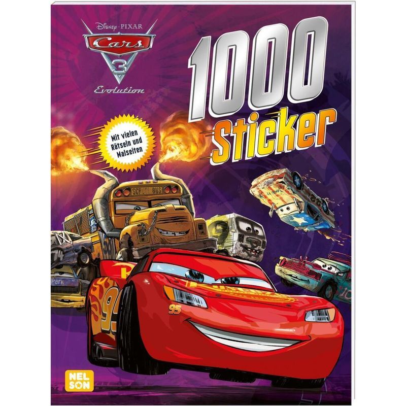 Disney Cars 3: 1000 Sticker von Nelson