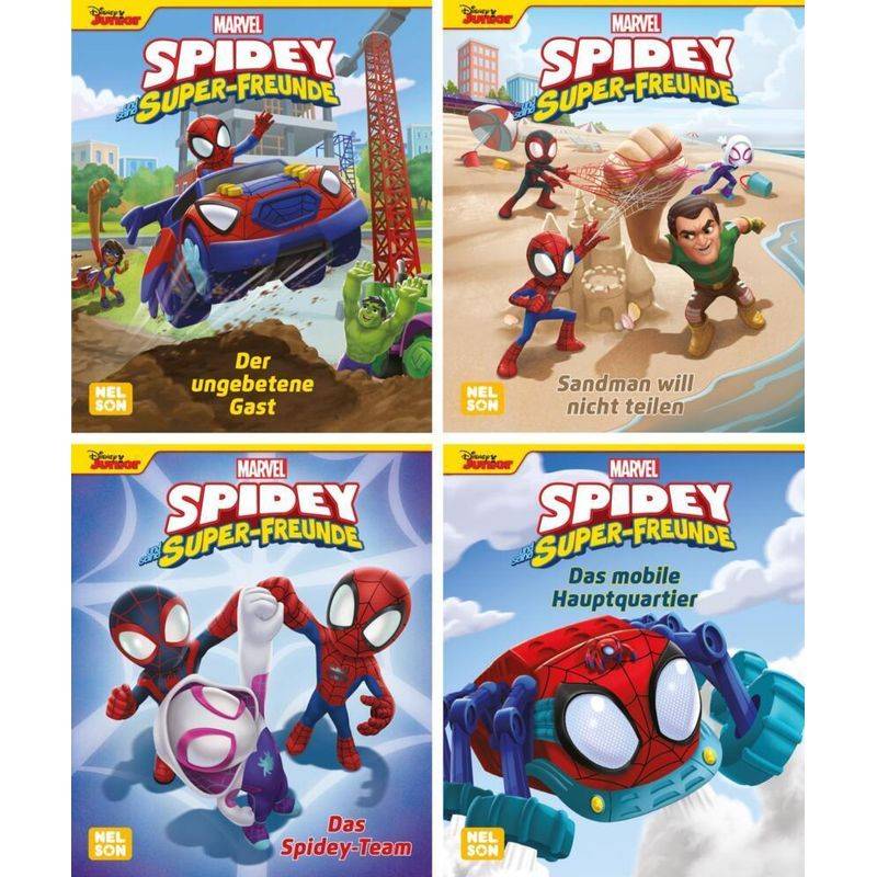 Nelson Mini-Bücher: 4er Marvel: Spidey und seine Super-Freunde: 1-4 von Nelson