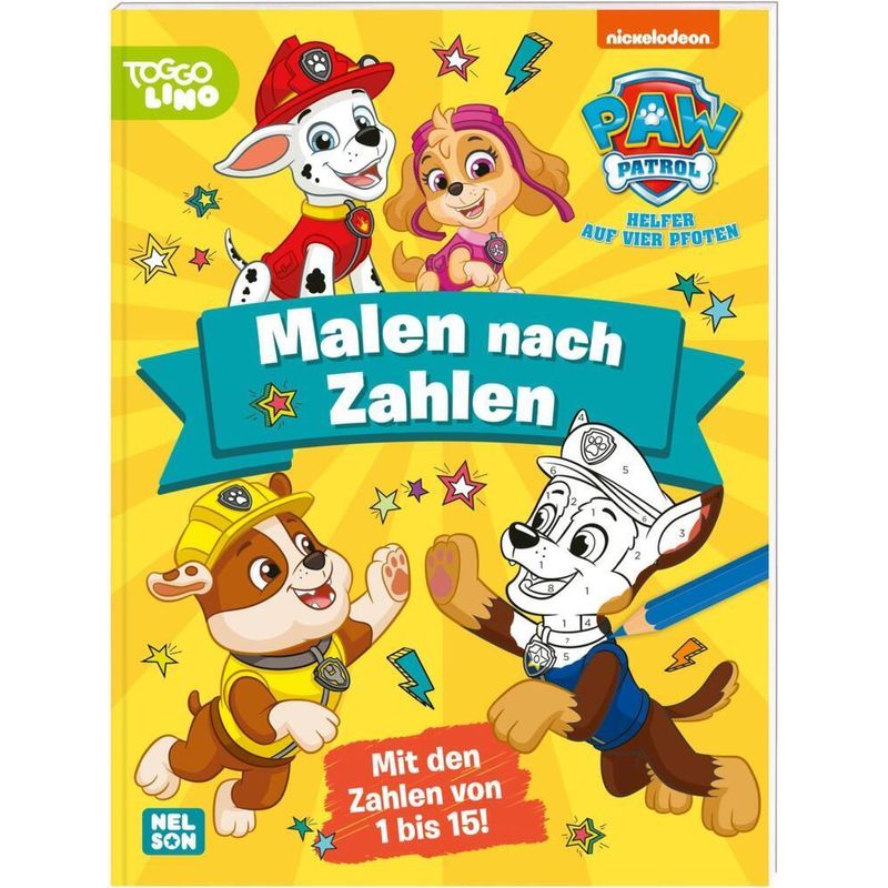 PAW Patrol Kindergartenheft: Malen nach Zahlen von Nelson