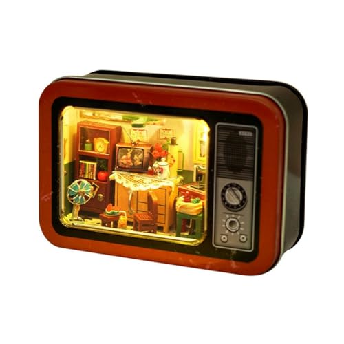Nelsonerty DIY-Hütte, Handgefertigte Weißblechbox, Kindheitserinnerungsmodell, Kinderspielzeug, Geburtstagsgeschenk TH18 von Nelsonerty