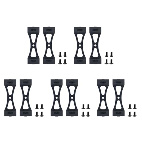 Nemeae 10 Teilige Metall Halterung für B1 B14 B16 B24 C14 C24 B36 Mn D90 D91 Rc Auto Upgrade Metall DIY Teile Kit, Schwarz von Nemeae