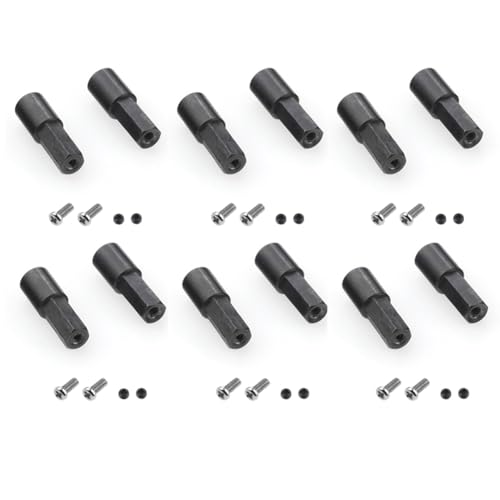 Nemeae 12 Stück Metall Achse Welle für D12 C14 C24 C34 B14 B24 C16 B36 MN D90 MN99S RC Auto Upgrade Teile Zubehör von Nemeae
