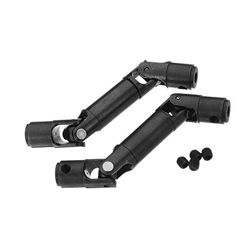 Nemeae 2 StüCke Upgrade Metall Antriebs Welle für 1/16 RC Auto Teile Crawler Truck, schwarz von Nemeae