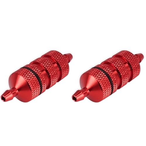 Nemeae 2X Aluminiuml Egierung Kraftstoff Filter Nitro Motor Teile 80118 Kraftstoff Tank Teile für 1/8 RC Modell Auto Redcat,A von Nemeae
