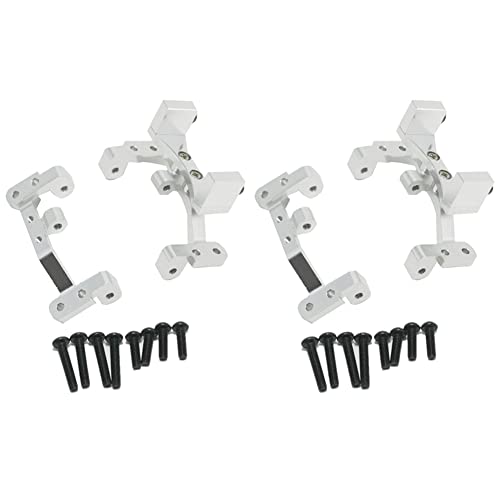 Nemeae 2X Metall Zug Stange Basis Sitz Achse Oben Servo Halterung für C14 C24 C14K C24K 1/16 RC Auto PKW Upgrade Teile, Silber Nemeae 2X Metall Zug Stange Basis Sitz Achse Oben Servo Halterung für C14 C24 C14K C24K 1/16 RC Auto PKW Upgrade Teile, Silber von Nemeae