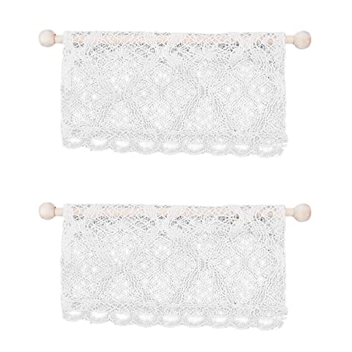 Nemeae 2X Puppenhaus Vorhänge Miniatur MöBel Zubehör Volant mit Stange MaßStab 1:12 Rahmen Beige Nemeae 2X Puppenhaus Vorhänge Miniatur MöBel Zubehör Volant mit Stange MaßStab 1:12 Rahmen Beige von Nemeae