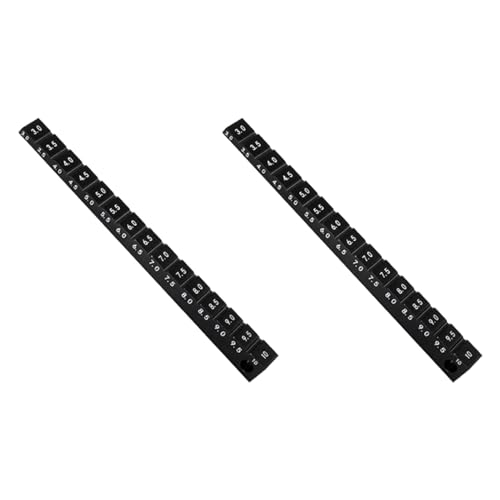 Nemeae 2X Verstellbares Lineal zum Einstellen der FahrhöHe Von RC-Autos Um 3-10 mm und Werkzeuge für Felgensturz, RC-Autoteil, Schwarz Nemeae 2X Verstellbares Lineal zum Einstellen der FahrhöHe Von RC-Autos Um 3-10 mm und Werkzeuge für Felgensturz, RC-Autoteil, Schwarz von Nemeae