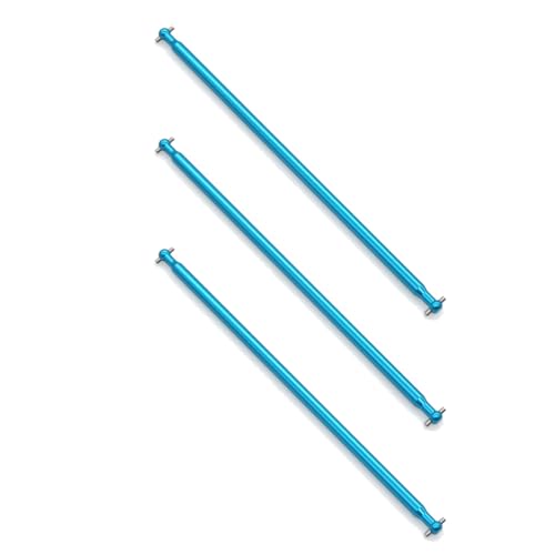 Nemeae 3X 04003 Metall Mitten Antriebs Welle Dogbone 170Mm für 1:10 Upgrade Parts Truck Brontosaurus 94111 94107 94170,Blau von Nemeae