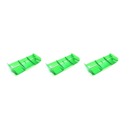 Nemeae 3X 1: 8 RC Auto RC Kunststoff Nylon Heckflügel für 1/8 Nitro Elektrisch Angetriebene Off Road Truck Fern Bedienung, Grün von Nemeae