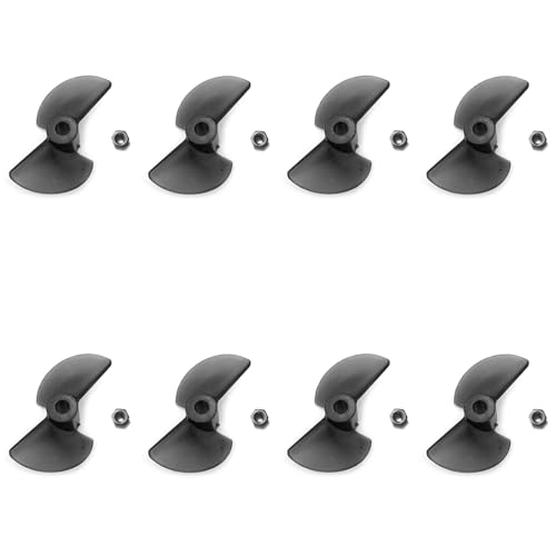 Nemeae 8 Stück FT012-9 Rudder Tail Propeller 2 Blätter Propeller für FT012 2.4G Bürstenlos RC Boot Teile Zubehör von Nemeae