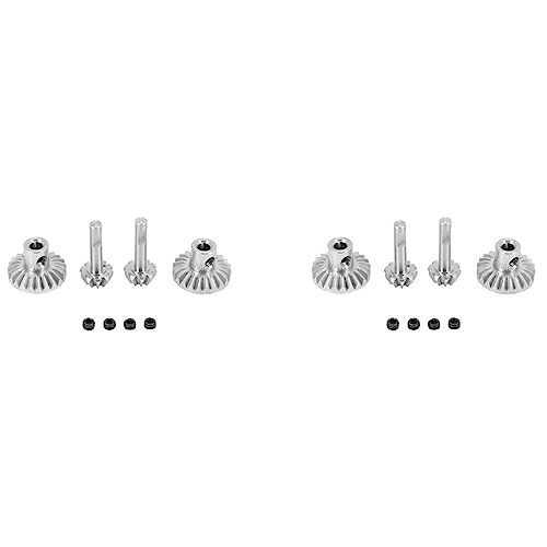Nemeae 8 Stück Stahl Vorder und Achse Zahnrad Antrieb Welle Zahnräder Set für B24 B36 C14 C24 MN D90 MN99S Upgrade Teile von Nemeae