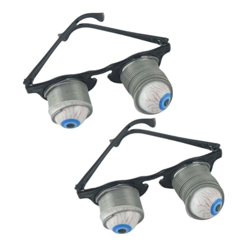 Nemeae Halloween Popping Eyes Dropping Eyeball Brille Horror Maskerade Gruselige Brille Prank Witz Spielzeug B von Nemeae