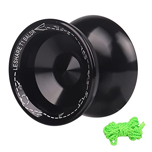 Nemeae Yoyo Nicht Ansprechbar Yoyo Wettkampf Yo Yo, Legierungs Yo Yo für AnfäNger, Einfache ÜBung Tricks, mit SchnüRen, Schwarz Nemeae Yoyo Nicht Ansprechbar Yoyo Wettkampf Yo Yo, Legierungs Yo Yo für AnfäNger, Einfache ÜBung Tricks, mit SchnüRen, Schwarz von Nemeae