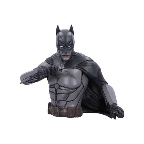 Nemesis Now Offizieller Batman: There Will be Blood Bust, 30 cm, Harz, Grau, Offiziell lizenzierter Batman, The Caped Crusader, DC Merchandise, Batman-Büste, aus feinstem Harz gegossen, handbemalt von Nemesis Now