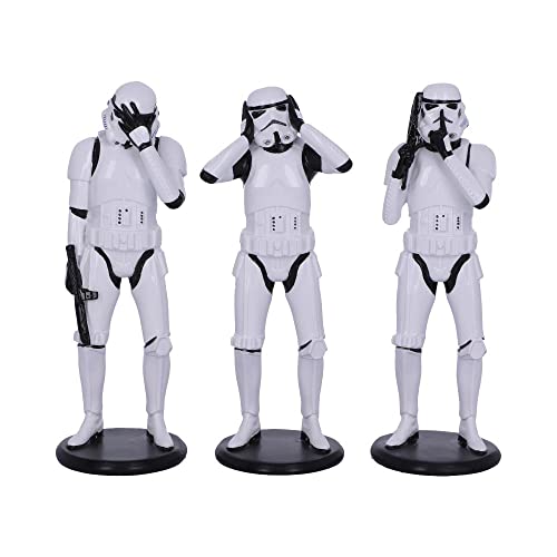 Nemesis Now Original Stormtrooper im Stil der „3 Weisen“, Sciencefiction-Figuren, Weiß, 14cm von Nemesis Now