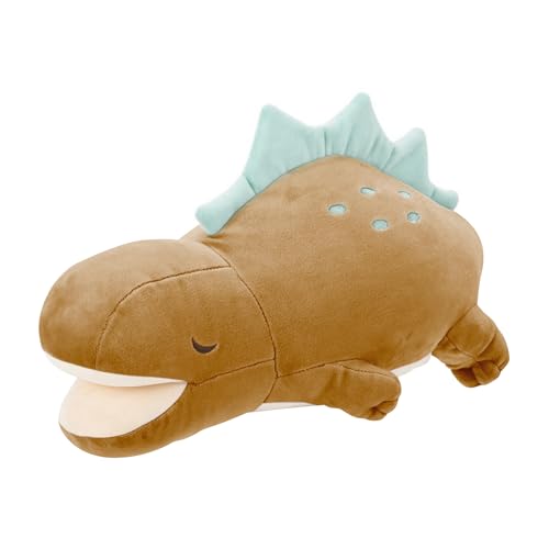 Nemu Nemu Animals 6202737 Plüschtier, Dinosaurier Stego, Kuscheltier, extra weich und kuschelig, Stofftier, Designed in Japan, Kuschelkissen mit Handfach, Größe L, 53 cm von Nemu Nemu Animals