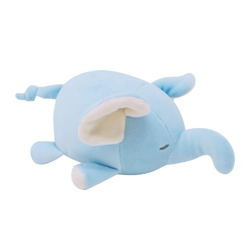 Nemu Nemu Animals 6202779 Plüschtier, Elefant Fanfan, Kuscheltier, extra weich und kuschelig, Stofftier, Designed in Japan, Kuschelkissen, Größe S, 17 cm von Nemu Nemu Animals