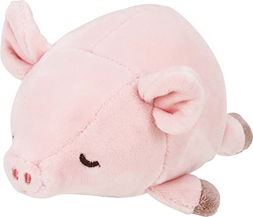 Nemu Nemu Animals 6209842 Plüschtier, Schwein Pinkie, Kuscheltier, extra weich und kuschelig, Stofftier, Designed in Japan, Kuschelkissen, Größe S, 11 cm von LIV HEART