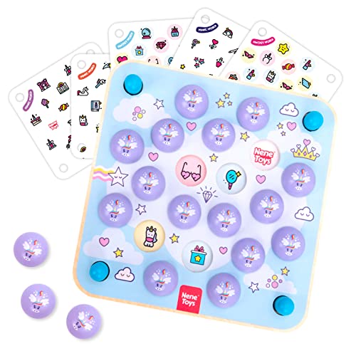 Nene Toys Einhorn Matching-Spiel – Memo-Spiel für Kinder im Alter von 3 4 5 6 Jahren – pädagogisches Lernspiel aus Holz mit 10 zauberhaften Mustern – Brettspiel für die Familie, Mädchen & Jungen Nene Toys Einhorn Matching-Spiel – Memo-Spiel für Kinder im Alter von 3 4 5 6 Jahren – pädagogisches Lernspiel aus Holz mit 10 zauberhaften Mustern – Brettspiel für die Familie, Mädchen & Jungen von Nene Toys