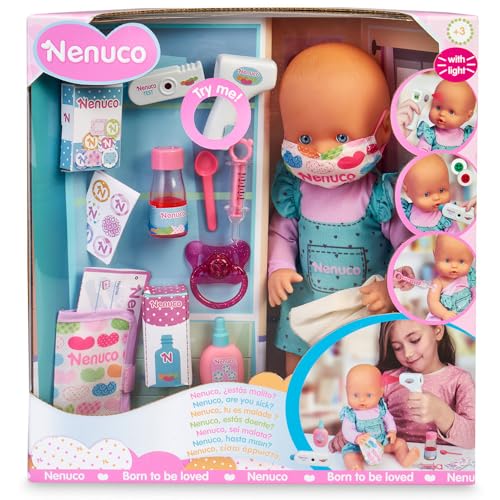 NENUCO - Spielzeug Puppe | Sind Sie krank? Mit Zubehör, 35 cm, für Kinder - Spielzeugpuppe, Kinderpuppe, Puppen mit Zubehör NENUCO - Spielzeug Puppe | Sind Sie krank? Mit Zubehör, 35 cm, für Kinder - Spielzeugpuppe, Kinderpuppe, Puppen mit Zubehör von Nenuco