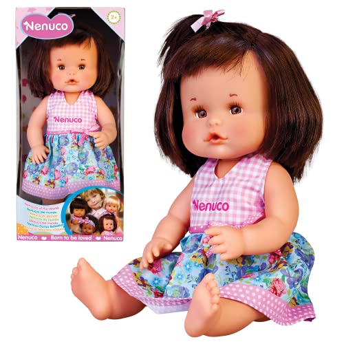 Nenuco - Nenucos der lateinamerikanischen Welt, Babypuppen Verschiedene Ethnien, Exklusive Puppensammlung mit Frühlingsoutfits aus verschiedenen Ländern in Rosa, 4 Modelle, Famosa (NFN36000) von Nenuco