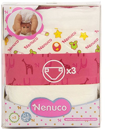 Nenuco – Set 3 Windeln für Puppen (Berühmte 700011304) von Nenuco