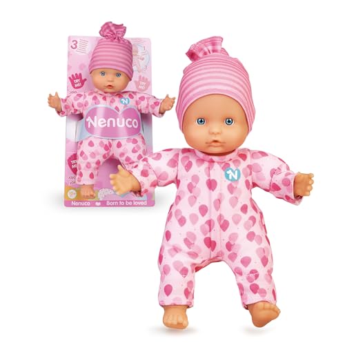 Nenuco - Weiche Puppe mit 3 Funktionen, Macht Babygeräusche, für Kinder ab 10 Monaten, (Famosa NFN85000) von Nenuco