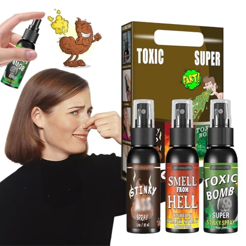 Furzspray Extrem (3er Set) – Das ultimative Stinkspray für unvergessliche Momente | Pupsspray Stinkbombe Extrem, Scherzartikel für Erwachsene, Furz Spray für Halloween Streichspielzeug (30ML / Pack 3) von Nepturion