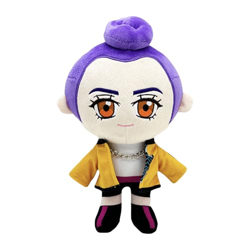 Dem0n-Hunters Plushies, dämonenjäger Kuscheltier,Kpop Hexenjäger Plüschtier, Dämonenjäger Plüschspielzeug, für Kpop Fans Halloween Deko Jungen Mädchen Spielzeug Plüschtier Sammlerartikel (Lila) von NerYuo