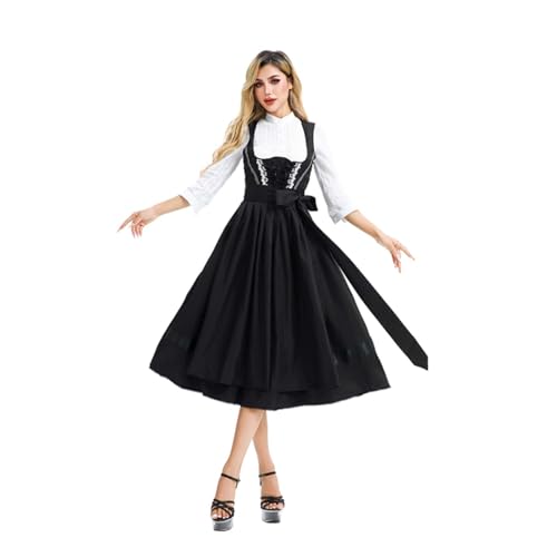 NerYuo Damen Traditionelles Deutsches Oktoberfest Kostüm Karneval Performance Kostüm Partykostüm (M) von NerYuo
