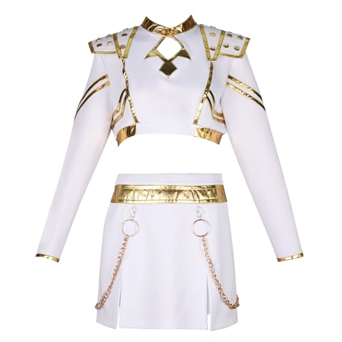 NerYuo 𝙆-𝙥𝙤𝙥 Demon Cosplay Kinder, Rumi Mira Zoey K Pop Cosplay Rollenspiel Uniform Komplettes Set Halloween Party Karneval Outfits für Frauen NerYuo 𝙆-𝙥𝙤𝙥 Demon Cosplay Kinder, Rumi Mira Zoey K Pop Cosplay Rollenspiel Uniform Komplettes Set Halloween Party Karneval Outfits für Frauen von NerYuo